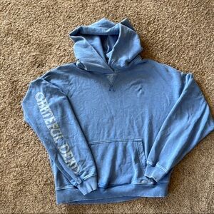American Eagle Outfitters Grateful Dead Blue Hoodie with Sleeve Graphic